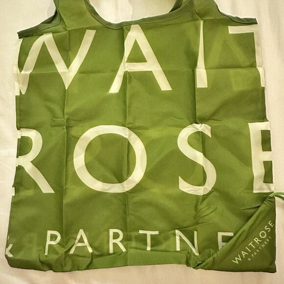 Waitrose & Partner Green Core RPET 8kg Bag Reusable Shopping Tote Bag Genuine UK - Picture 8 of 12